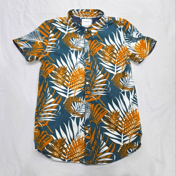 Denim & Flower Hawaiian Button-Up Kids Shirts [69] - Picture 3 of 14